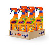 KH-7 Quitagrasas, Desengrasante, Elimina sin esfuerzo la grasa y suciedad de la cocina, ropa o exterior, Para todo tipo de Superficies y Tejidos - Pulverizador 650ml, 6 unidades