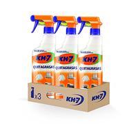 KH-7 Quitagrasas, Desengrasante, Elimina sin esfuerzo la grasa y suciedad de la cocina, ropa o exterior, Para todo tipo de Superficies y Tejidos - Pulverizador 650 ml, 3 unidades