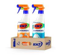KH-7 Quitagrasas + Sin Manchas | Desengrasante | Quitamanchas | Elimina todo tipo de Manchas | Grasa y Suciedad | Apto para todas las Superficies y Tejidos | Pack 2 uds | 715ml