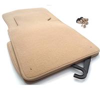 KH piezas felpudos/Velours Alfombrillas de coche original Calidad Plástico Alfombras 4 Piezas Beige