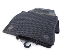 kh Teile Alfombrillas de goma aptas para VW Polo 6 a partir de 2017, Alfombra Coche, Alfombras Coche, Premium Gummimatten 4 piezas negro