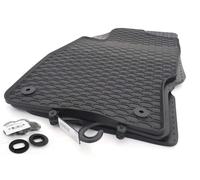kh Teile Alfombrillas de Goma aptas para VW Polo 9N (2001 - 2009), inodoras, 4 Piezas, Color Negro