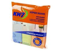 Kh7 3 bayetas Multiuso Suave Microfibra 38 x 40 cm