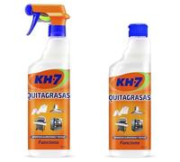 KH7 Quitagrasas Pack Ahorro - 1 Pulverizador 715 ml + 2 Recambios 715 ml - Limpieza Potente Contra la Grasa