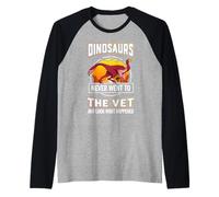 Khaan Dinosaurs Never Went To The Vet Veterinarian Camiseta Manga Raglan