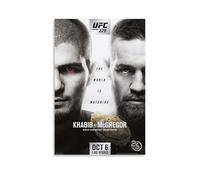 Khabib Vs Mcgregor - Figuras famosas de cine y televisión, figuras de música pop, póster decorativo en lienzo, impresión fotográfica, decoración del hogar, 60 x 90 cm, estilo sin marco, 30