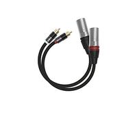 Khadas Balance-RCA to XLR-3 0.2m Adapter Blanco y Rojo adaptador de cable