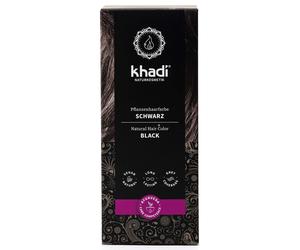 khadi Color de pelo negro de la planta 100 g
