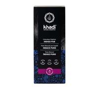 khadi INDIGO PURO Tinte vegetal para el cabello - Da a tu cabello un misterioso y profundo color azul negro - 100% vegetal y natural - 100 g