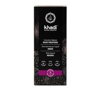 khadi NEGRO Tinte vegetal para el cabello - Tiñe tu cabello de un misterioso negro intenso sin reflejos azulados - 100% vegetal, natural y vegano - 100 g