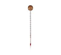 KHADI Termómetro analógico de Cristal y Madera sin Mercurio.
