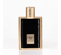 Khadlaj Karus Gold Absolu 100ml Eau de Parfum Spray Unisex | Bergamota y grosella negra, corazón de púrpura y jazmín, fondo de cedro y Tonka, flores de árbol frutal, fragancia duradera