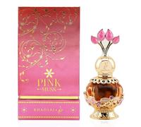 KHADLAJ PERFUMES - Pink Musk Eau de Parfum | Fragancia Oriental y Amaderada | Notas Florales Frescas | Duración Prolongada | Frasco Portátil y Elegante | Versátil para Cualquier Ocasión, 20 mL