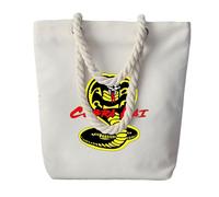 KHAFVXTP Bolsa de algodón Para Cob.ra kai, bolsa algodón con logo personalizado reutilizable, para trabajo oficina y documentos, algodón