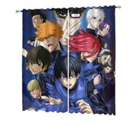 KHAFVXTP para Blue Lo-CK Cortinas Dormitorio de Infantiles, Habitacion Opacas Térmica Aislante, Tela Opaca para Ventanas con Estampadas, para Niña Niño, Anime(A6,140 * 160CM)