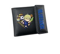KHAFVXTP para Blue Lo-CK Tarjetero Anime, Cartera Corta de Dos Pliegues, Carteras de Cuero PU de Monedasde, Regalos para Niños Niña, Cartera(A4)