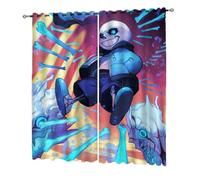 KHAFVXTP para Under.ta-le Anime Cortinas para Infantiles, Cortina de Exterior Patrón Dibujos Animados, para Dormitorio Estudiantes, Anime(A1,100 * 140CM)