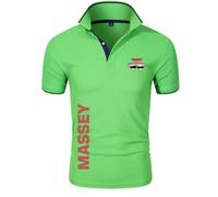KHAFVXTP Premium Po.lo T-Shirt MAS-SEY FER-GUSON, Po.lo Camiseta De Tenis De Ajuste Delgado, Athletic Club Po.lo Shirt Camisetas Outdoor, Tenis(Green,M)