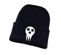 KHAFVXTP So-ul Eat-er Gorro Mujer, Gorro de Punto con Anime Impresión, Moda Slouch Sombreros, para Amigos, Familias, classic(Black3)