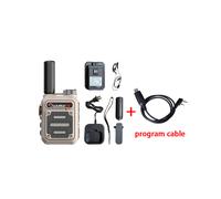 (Khakiwithcable)wurui G63 Mini walkie-talkie portátil escáner radioaficionado Walkie-talkies para caza