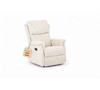 KHALMA HOME Sillón Relax Reclinable Ergonómico - Sillón Cómodo y Elegante, Fácil Limpieza, Tapizado Premium, Ideal para Salón, Descanso y Lectura (beig)