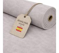 KHALMA HOME Tela Antimanchas para Tapizar por Metros - Tela Terciopelo Para Sofás, Sillas y Cabeceros | Tela de Tapicería Elegante y Fácil Limpieza. (GRIS, 1 METRO)