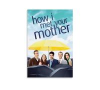 KHAMEO Póster de lienzo con texto en inglés "How I Met Your Mother" (Cómo conocí a vuestra madre), póster decorativo para pared en lienzo, póster de pared e imagen artística, póster moderno para