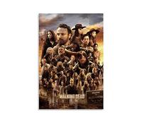 KHAMEO Póster de The Walking Dead (12) póster de lienzo decorativo para pared, póster de pared e impresión artística moderna para dormitorio familiar, pósteres de decoración de dormitorio de 12 x 18