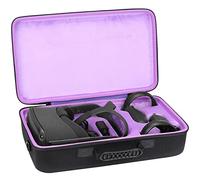 Khanka Duro Viaje Estuche Bolso Funda para Oculus Quest/Quest 2 VR Gaming Headset 256GB 64GB (Morado Interior)