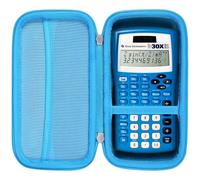 Khanka Estuche de viaje duro de repuesto para calculadora científica Texas Instruments TI-30XIIS, solo funda (azul)