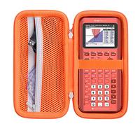 Khanka Estuche de viaje duro de repuesto para calculadora gráfica de color Texas Instruments TI-83 Plus/TI-84 Plus CE, solo funda (coral)