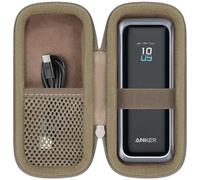 Khanka Estuche para Anker Prime Power Bank 20,100mAh 220W / 20,000mAh 200W, Funda de Viaje para Anker Prime Power Bank 220W (A110B) / 200W (A1336), Solo Estuche (Golden)