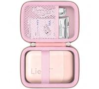 Khanka Estuche para Liene Pearl K100 Mini Impresora Fotográfica instantánea | Compatible con Liene Pearl K100 Bluetooth Impresora 2x3; Carcasa de EVA,Interior de Terciopelo, Rosa, Solo Funda