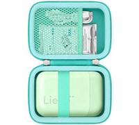 Khanka Estuche para Liene Pearl K100 Mini Impresora Fotográfica instantánea | Compatible con Liene Pearl K100 Bluetooth Impresora 2x3; Carcasa de EVA,Interior de Terciopelo,Verde, Solo Funda