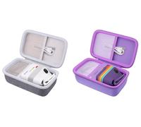 Khanka Estuche para Polaroid Go Gen 3/Gen 2/Go - Gris + Morado