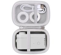 Khanka Estuche Rígido de para MakeID de Etiquetas Bluetooth Máquina etiquetadora y Accesorios de Cinta (Blanco, Solo Estuche)