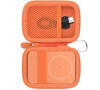 Khanka Estuche Rígido para Anker Nano/MagGo A1665/A1664 Power Bank 15W | Para Anker Nano/MagGo A1665/A1664 Power Bank 15W,5000/10000mAh,magnética ultrafina;estuche rígido,Naranja,Solo Estuche