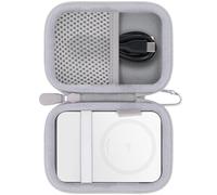 Khanka Estuche Rígido para Anker Nano/MagGo A1665/A1664 Power Bank 15W | Para Anker Nano/MagGo A1665/A1664 Power Bank 15W,5000/10000mAh,magnética ultrafina;estuche rígido,Blanco,Solo Estuche