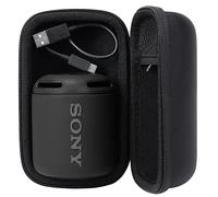 Khanka Duro Viaje Estuche Bolso Funda para Sony SRS-XB12R Altavoz inalámbrico portátil (Negro)