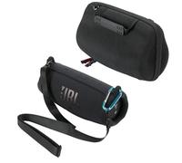 Khanka EVA Duro Caso Recorrido Bolso Funda Estuche Case para JBL Charge 5 Charge5 Altavoz Bluetooth inalámbrico Portátil Estéreo (Bolso+Funda de Silicona)