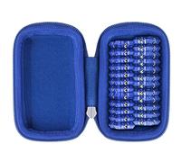 Khanka Funda de repuesto para Speks Geode Magnetic Fidget Sphere - Pentágonos 12 piezas - Pizarra, con capacidad para 24 piezas de esfera magnética para la ansiedad, solo funda (azul)