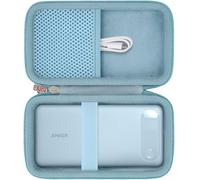 khanka Funda de viaje para banco de energía Anker, cargador portátil de 20,000 mAh, solo funda (violeta)