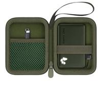 Khanka Funda de Viaje para INIU 10000mAh 45W Power Bank, Bolsa de Almacenamiento Rígida Compatible con INIU P41 P41L P50 P55 P55L P73 P771 P781 Cargador Portátil, Solo Funda（Verde）