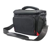 Khanka Funda Impermeable para cámara réflex Digital Nikon D3400,D3300, D5600,D5500,D5300, D7500,D7200,D750,D850, Canon EOS 4000D, 2000D 1300D,800D,750D,77D 80D 7D 200D. (XL, Negro/Rojo)