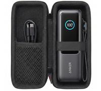 Khanka Funda para Anker Zolo Power Bank 25,000mAh(165W)/Prime 27,650mAh Power Bank(250W), Estuche de Viaje para Almacenamiento de Anker A1695/A1340 PowerBank, Solo Funda (Negro)