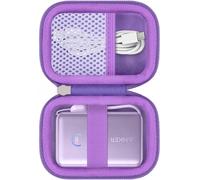 Khanka para Anker Nano Power Bank,10.000mAh 45W( A1638) Powerbank Estuche Rígido de Viaje, Funda de Almacenamiento para Batería Compacta Anker Nano 45W MAX, Solo Funda (Morado)