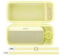 Khanka para Bose Novedad SoundLink Plus Altavoz Bluetooth Portátil Estuche Rígido de Transporte con Correa de Hombro y Asa de Transporte, Solo Estuche (Amarillo Cítrico)