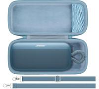 Khanka para Bose Novedad SoundLink Plus Altavoz Bluetooth Portátil Estuche Rígido de Transporte con Correa de Hombro y Asa de Transporte, Solo Estuche (Azul Oscuro)