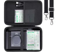 Khanka para Fujifilm Instax Wide EVO 2 en 1 Estuche rígido de Viaje para cámara e Impresora de película instantánea con Correa para el Hombro, Negro (Solo Estuche)