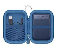 Khanka para Grabadora de Voz PLAUD Note IA Estuche Rígido de Transporte, Funda de Almacenamiento Compatible con PLAUD Note AI Grabadora de Audio con Clip Mosquetón, Solo Estuche (Azul)